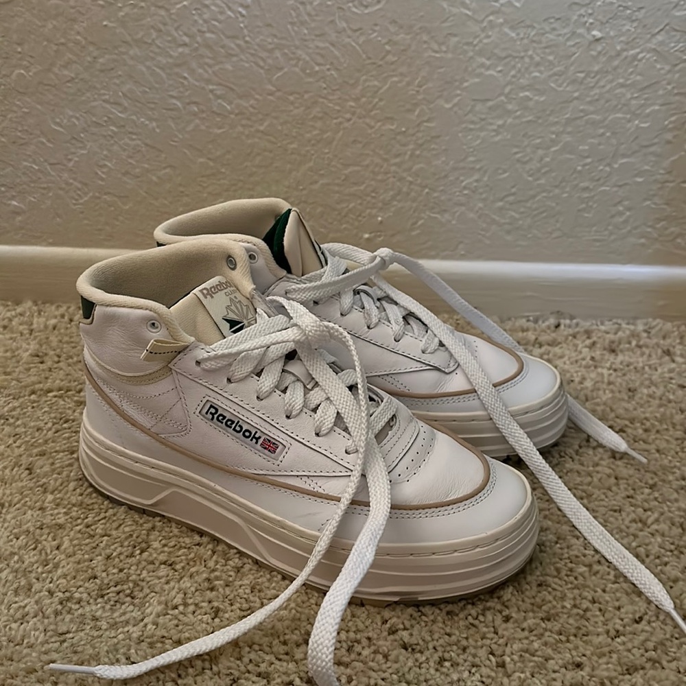 White 90s Reebok Sneakers